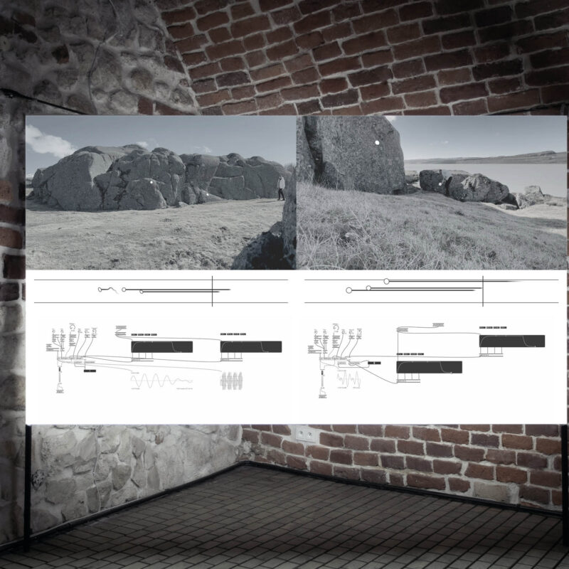 Jacek Doroszenko – Wideo-partytura krajobrazowa | Landscape Video Score, exhibition detail, Pałac Potockich, Kraków, 2025