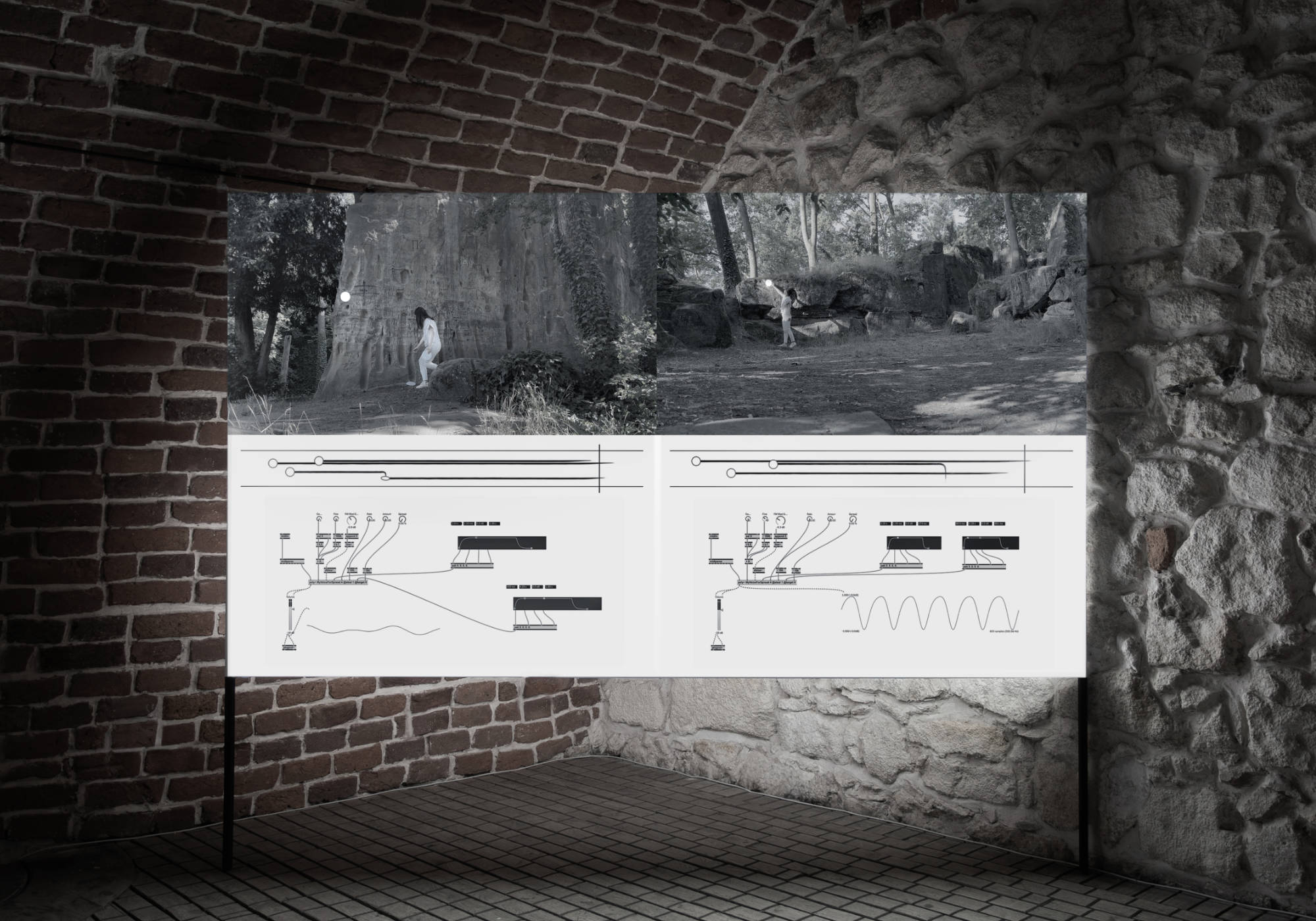 Wideo-partytura krajobrazowa. Wyspa | Landscape Video Score. Island – video, exhibition, Pałac Potockich, Kraków, 2025